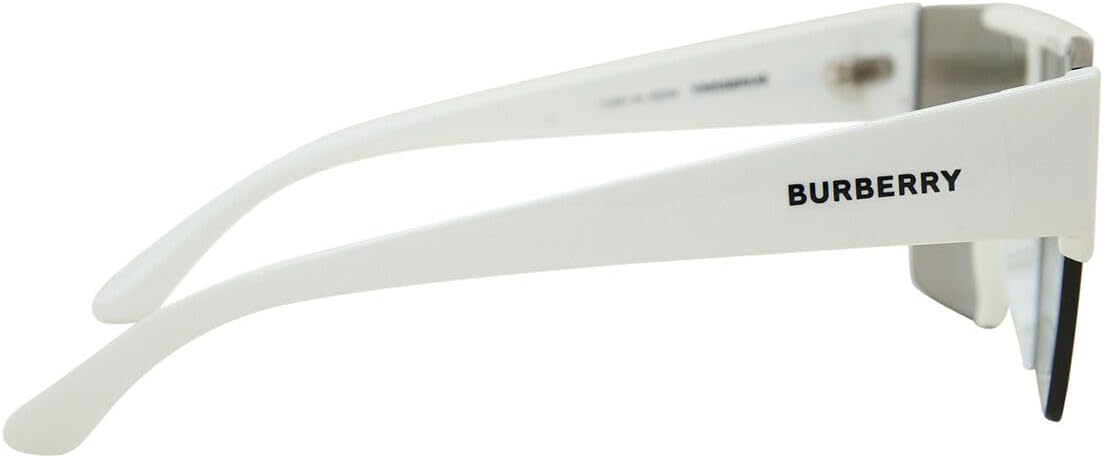 Rectangle Sunglasses Silver Burberry Lens