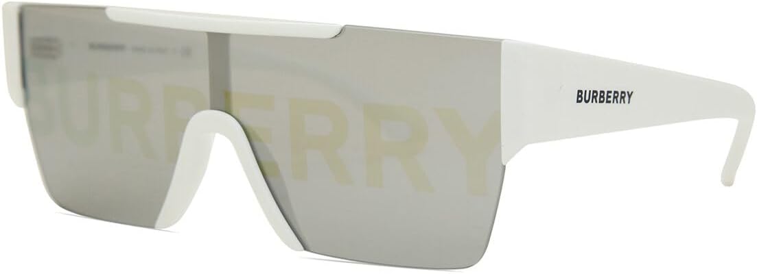 Rectangle Sunglasses Silver Burberry Lens