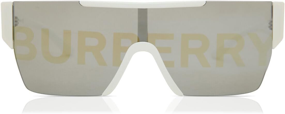 Rectangle Sunglasses Silver Burberry Lens