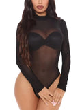 Lamarra Mesh Long Sleeve Bodysuit