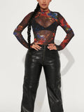 Lamarra Mesh Long Sleeve Bodysuit