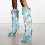 Cookies Knee High Boots Faux Fur Boots
