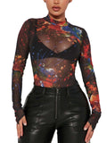 Lamarra Mesh Long Sleeve Bodysuit