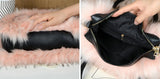 Furry Tote Bag for Women Fuzzy Faux Fur Large Tote Handbag Cute Soft Fluffy Purse Ladies Satchel