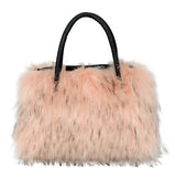 Furry Tote Bag for Women Fuzzy Faux Fur Large Tote Handbag Cute Soft Fluffy Purse Ladies Satchel
