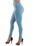 Cookies Womens Curvy High Waist Stretch Butt Lifting Jeans