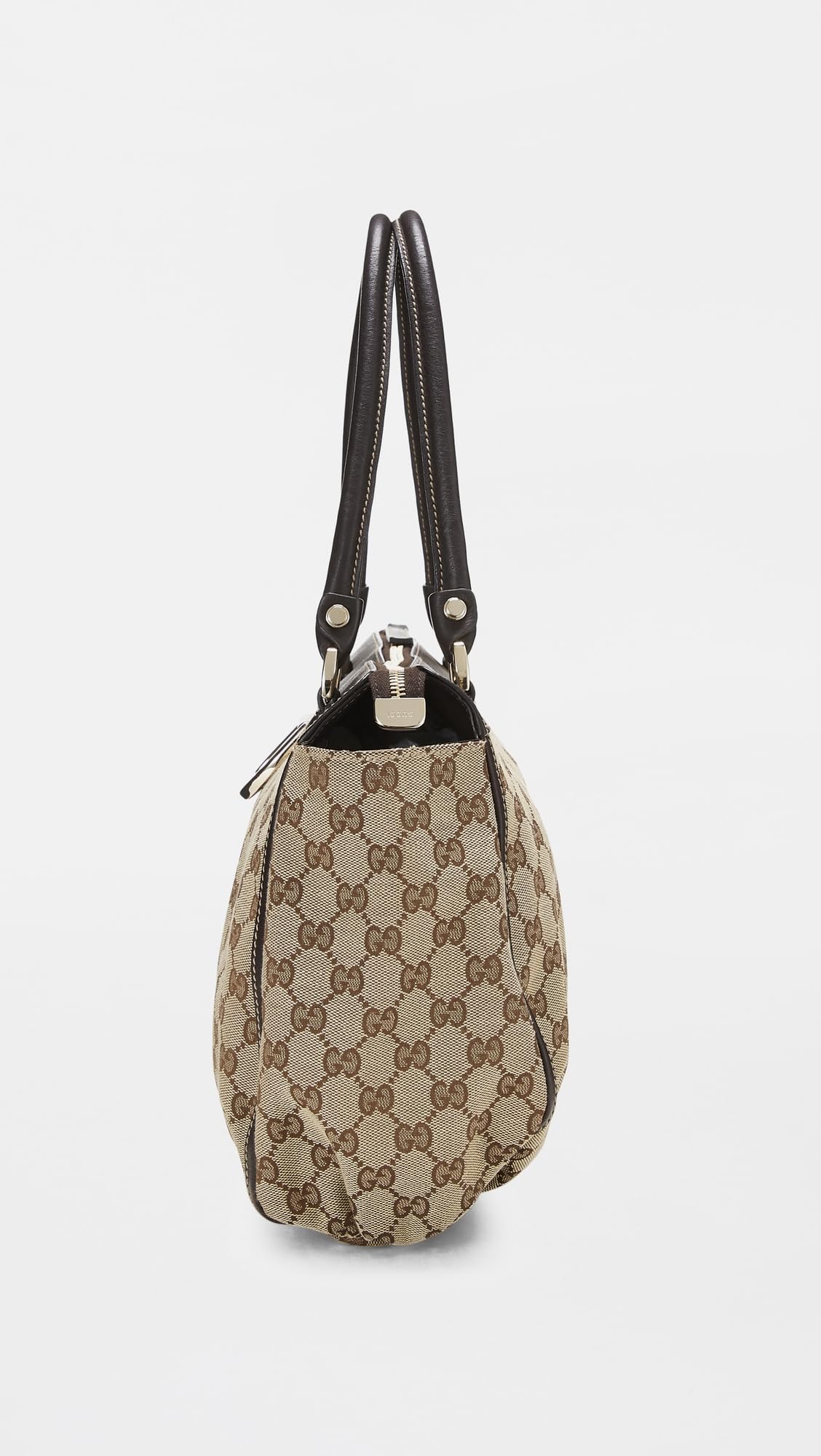 All Love Gucci Brown Canvas D Ring Abbey Zip Tote