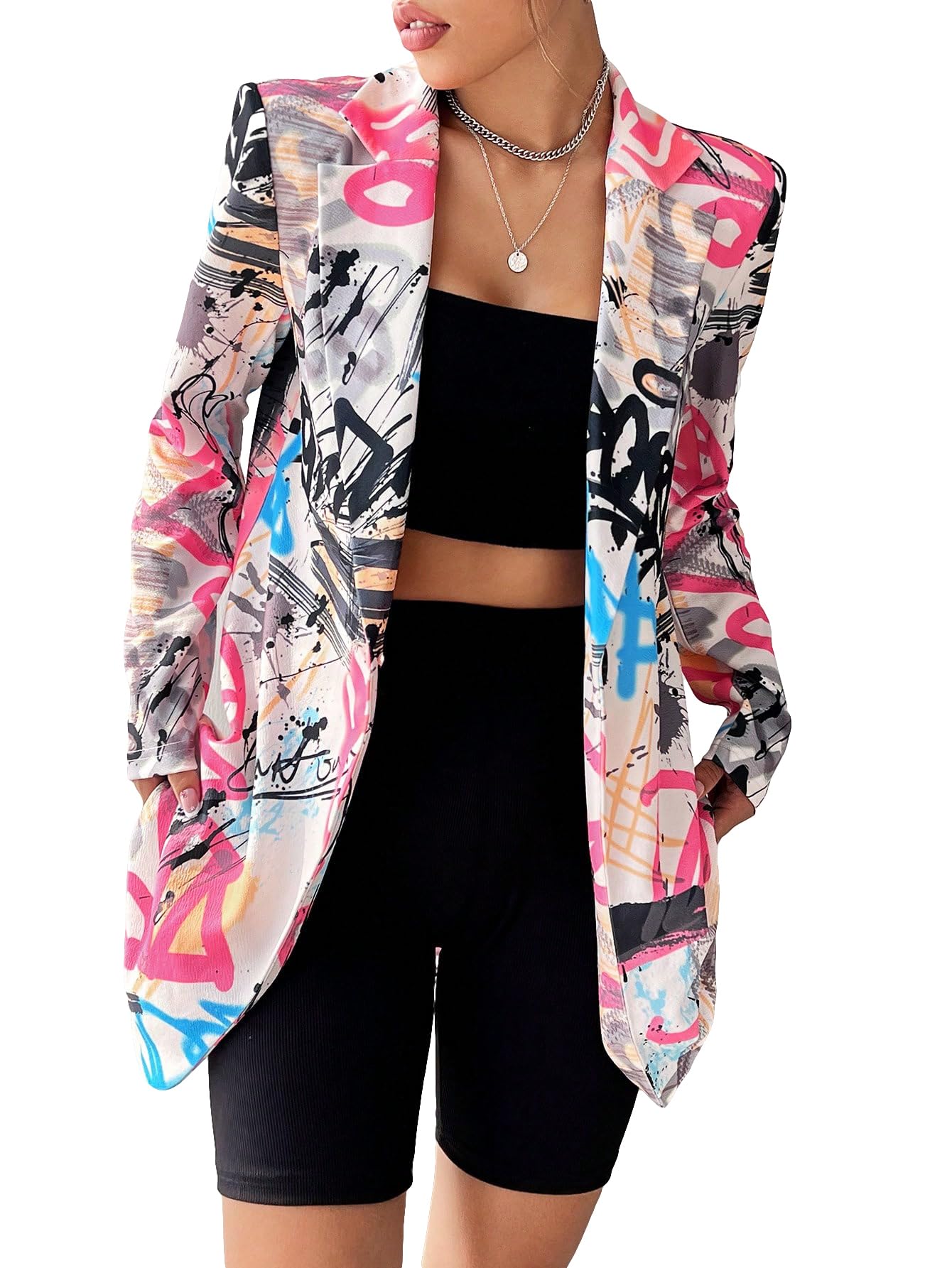Confetti Button Blazer Jacket
