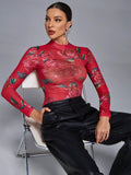 Lamarra Mesh Long Sleeve Bodysuit