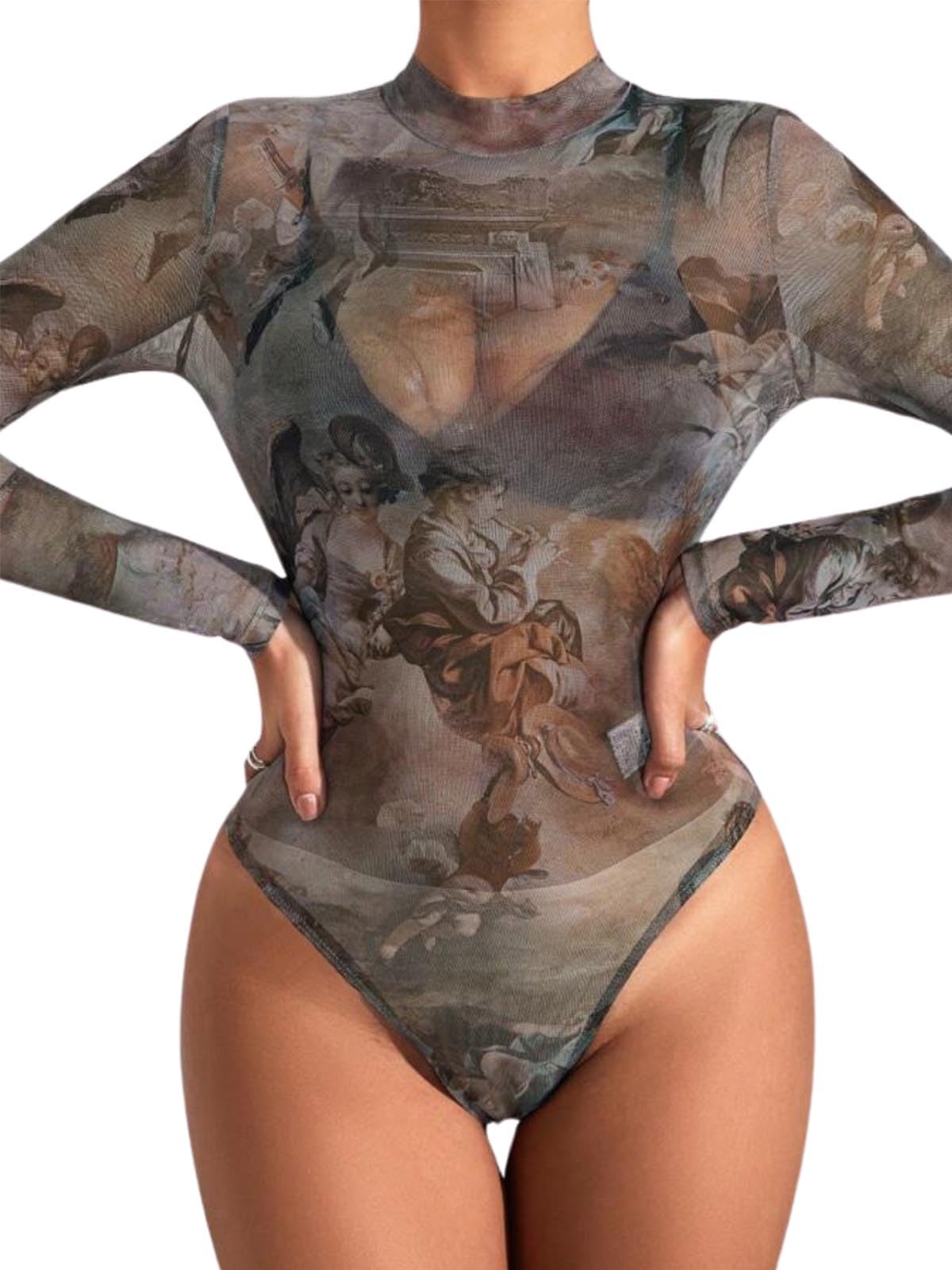 Lamarra Mesh Long Sleeve Bodysuit