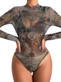 Lamarra Mesh Long Sleeve Bodysuit