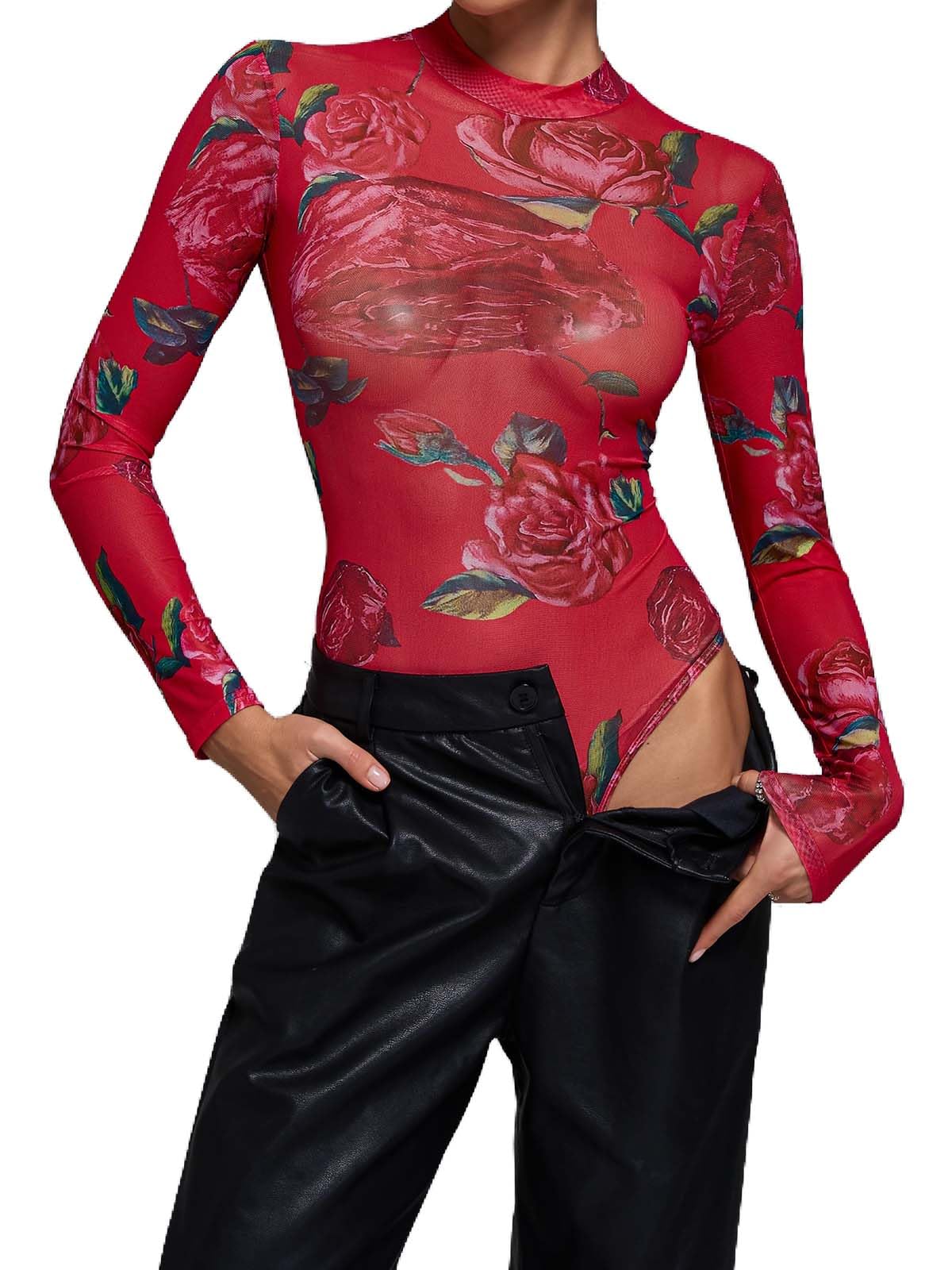 Lamarra Mesh Long Sleeve Bodysuit