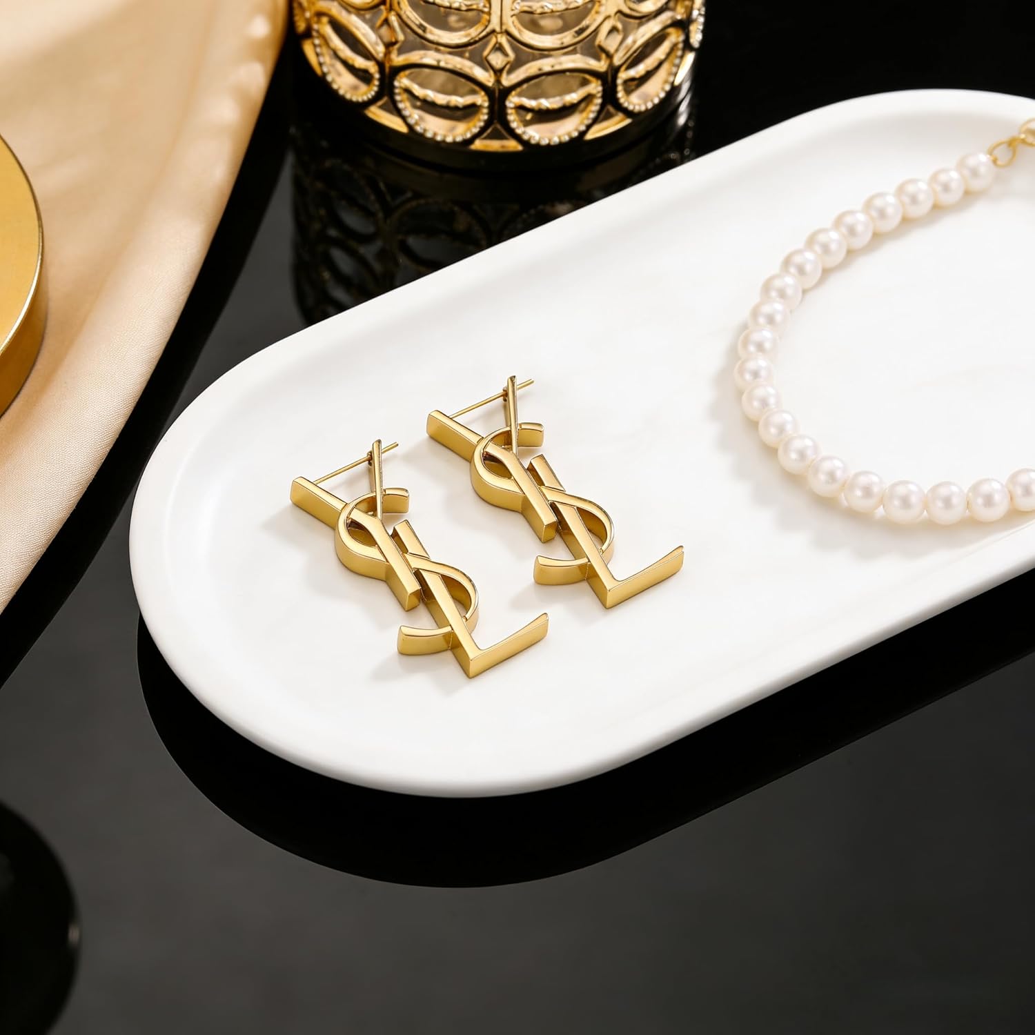 Golden Doll Earrings