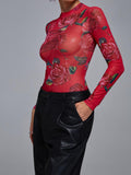 Lamarra Mesh Long Sleeve Bodysuit