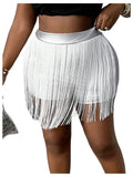 Black Sauce Leg Mini Shorts