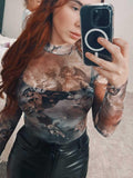 Lamarra Mesh Long Sleeve Bodysuit