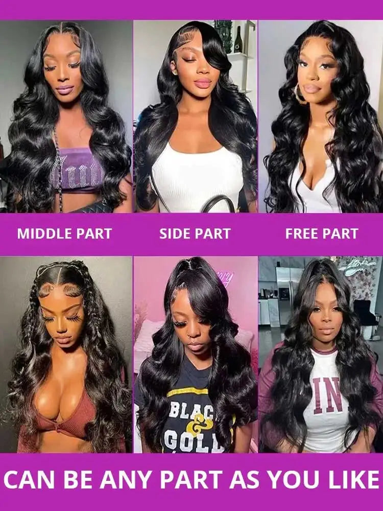 Peruvian Body Wave 13x6 HD Lace Front Wig 250% Density 40-42 Inch Long Glueless Closure Human Hair Wig for Women