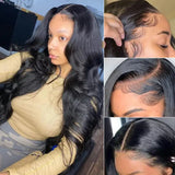 Heyju wig 13x6 HD Lace Frontal Wig 13x4 Lace Front Human Hair Wigs For Black Women  Body Wave Lace Front Wig Brazilian Hair Wig