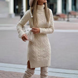 Cookies Turtleneck Knitted Dress