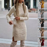 Cookies Turtleneck Knitted Dress