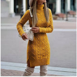 Cookies Turtleneck Knitted Dress