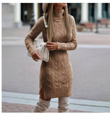 Cookies Turtleneck Knitted Dress