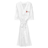 Satin robe